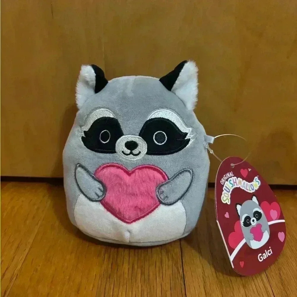 Squishmallows Valentines Galci the Raccoon 4 inches NWT